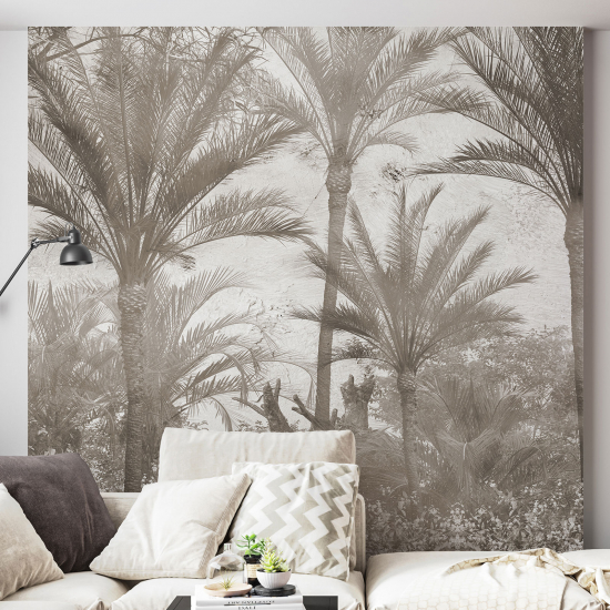 Panoramic Wallpaper - Wall Mural - Palm trees