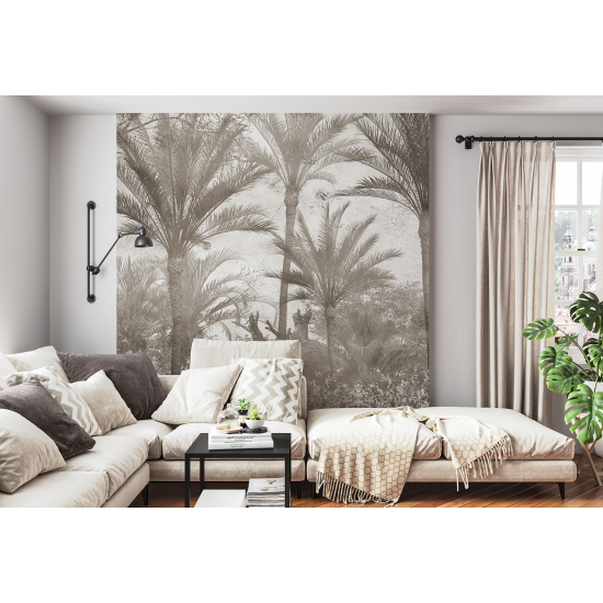 Panoramic Wallpaper - Wall Mural - Palm trees