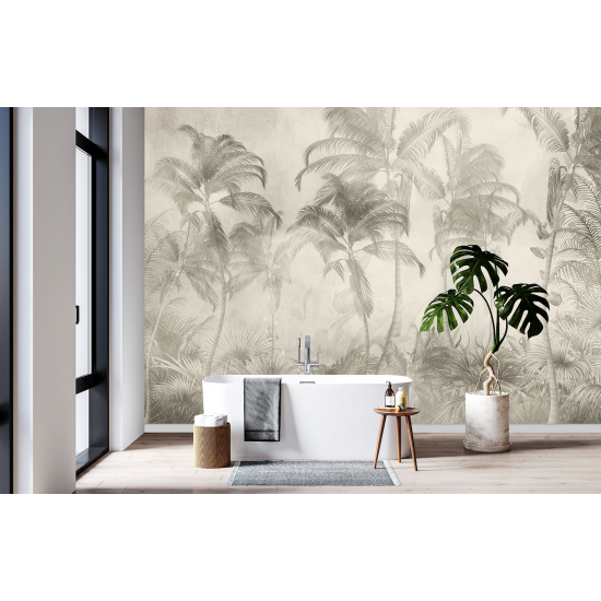 Panoramic Wallpaper - Wall Mural - Palm trees