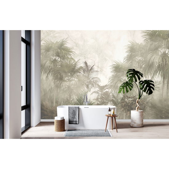 Panoramic Wallpaper - Wall Mural - Palm trees