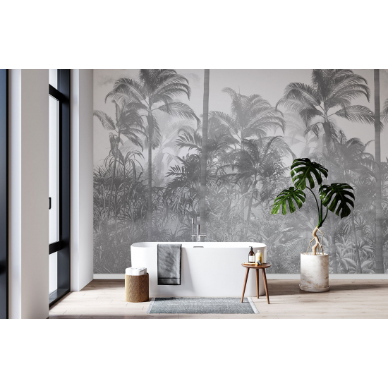 Panoramic Wallpaper - Wall Mural - Palm trees