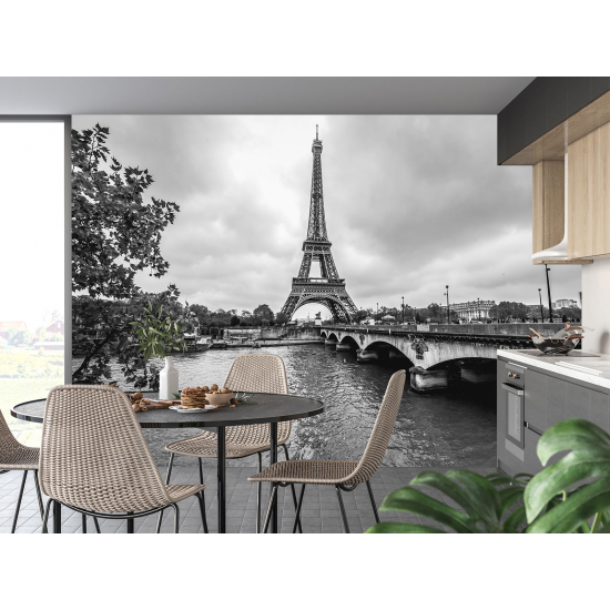 Panoramic Wallpaper - Wall Mural - Paris Eiffel Tower