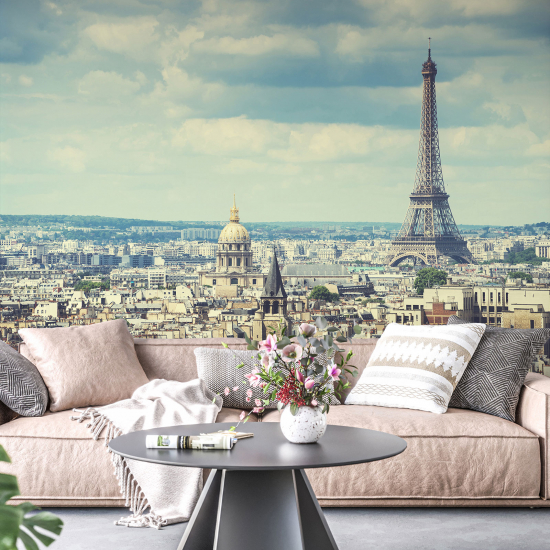 Panoramic Wallpaper - Wall Mural - Paris Eiffel Tower