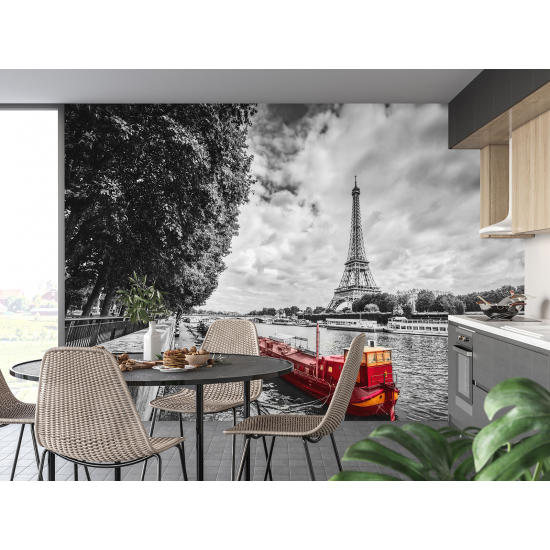 Panoramic Wallpaper - Wall Mural - Paris Eiffel Tower