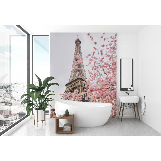 Panoramic Wallpaper - Wall Mural - Paris Eiffel Tower