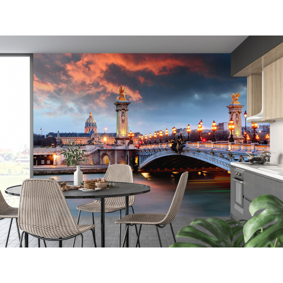 Panoramic Wallpaper - Wall Mural - Paris Pont Alexandre III