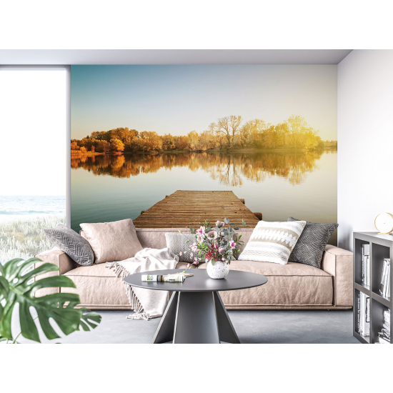 Panoramic Wallpaper - Wall Mural - Pontoon Lake