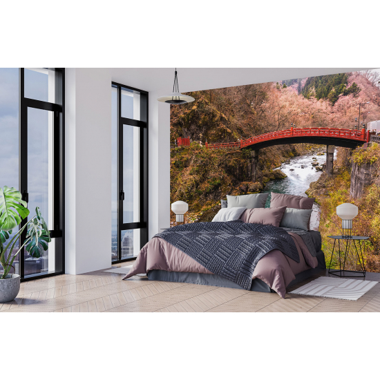 Panoramic Wallpaper - Wall Mural - River Bridge