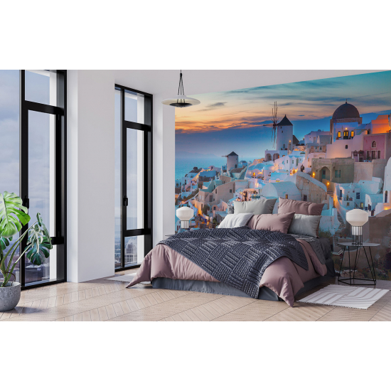 Panoramic Wallpaper - Wall Mural - Santorini Greece