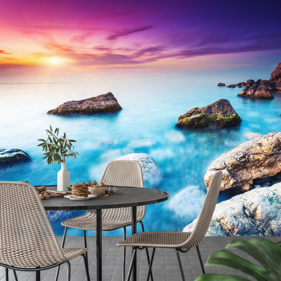 Panoramic Wallpaper - Wall Mural - Sea view