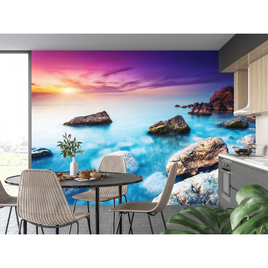 Panoramic Wallpaper - Wall Mural - Sea view