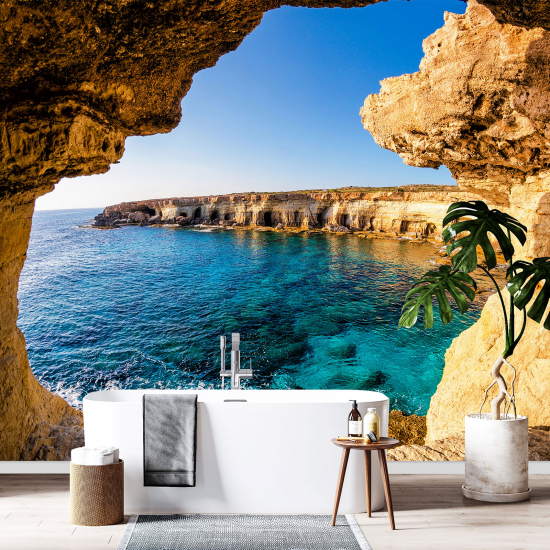 Panoramic Wallpaper - Wall Mural - Sea View