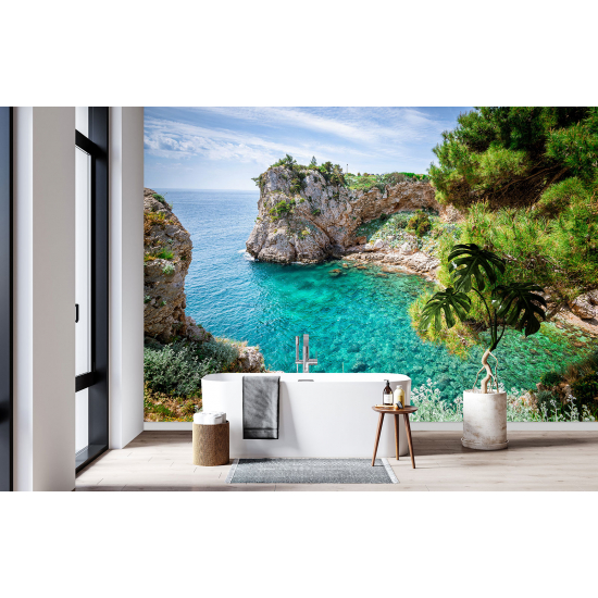 Panoramic Wallpaper - Wall Mural - Sea View