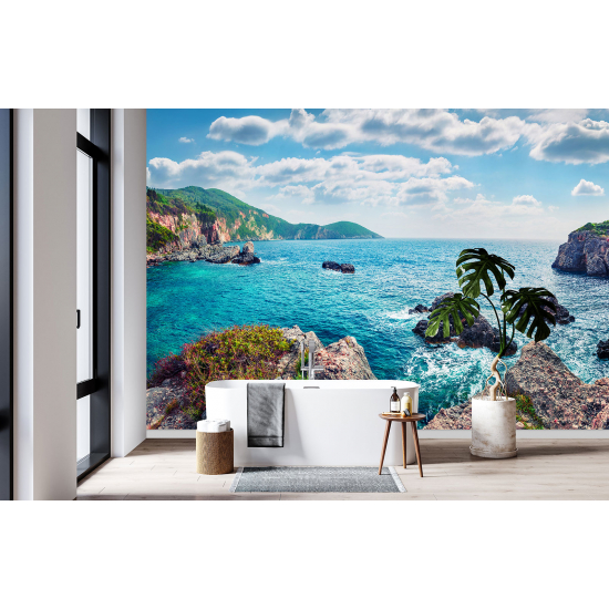 Panoramic Wallpaper - Wall Mural - Sea View