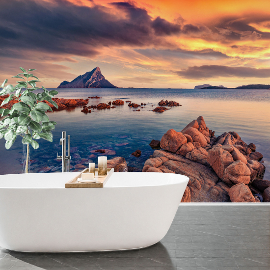 Panoramic Wallpaper - Wall Mural - Sea View