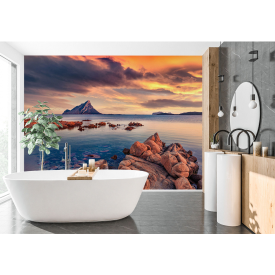 Panoramic Wallpaper - Wall Mural - Sea View