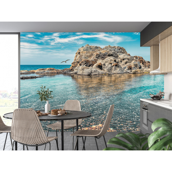 Panoramic Wallpaper - Wall Mural - Sea view