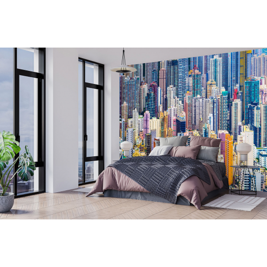 Panoramic Wallpaper - Wall Mural - Skyscrapers