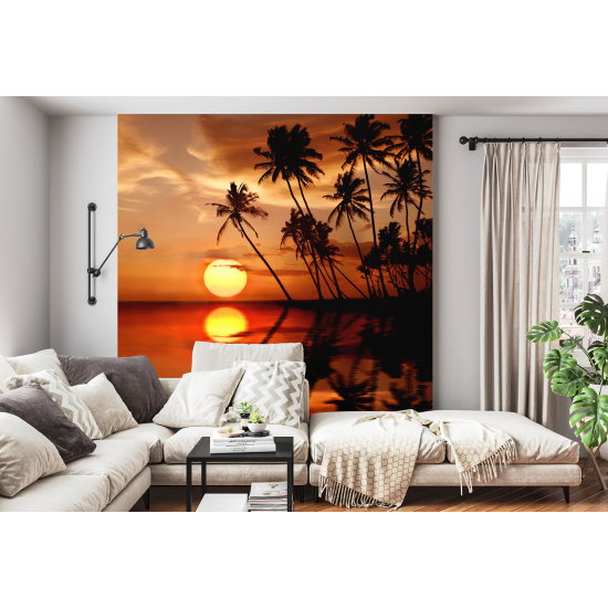 Panoramic Wallpaper - Wall Mural - Sunset