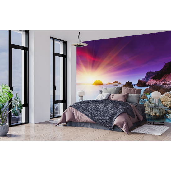 Panoramic Wallpaper - Wall Mural - Sunset