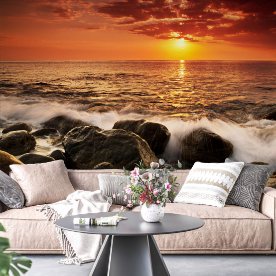 Panoramic Wallpaper - Wall Mural - Sunset