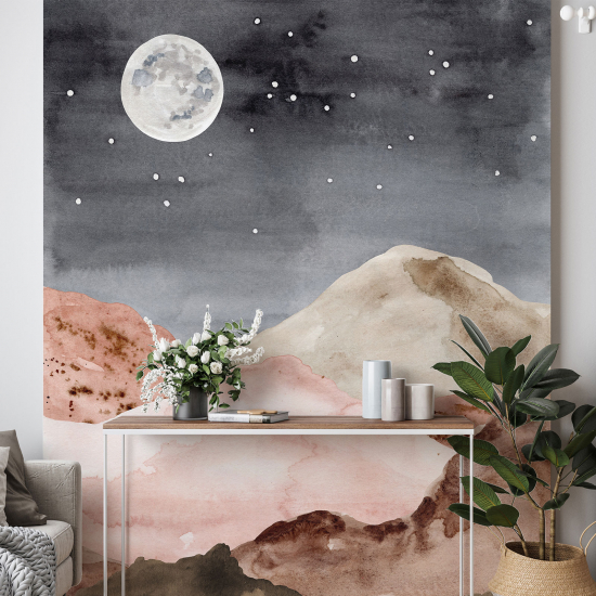 Panoramic Wallpaper - Wall Mural - The Boho Night