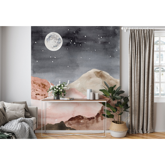 Panoramic Wallpaper - Wall Mural - The Boho Night