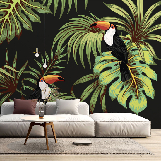 Panoramic Wallpaper - Wall Mural - Toucans