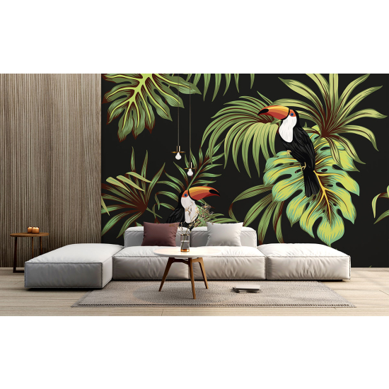 Panoramic Wallpaper - Wall Mural - Toucans