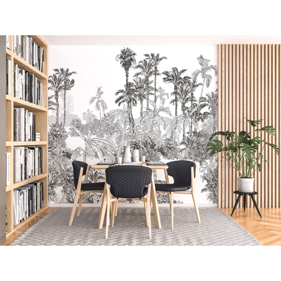 Panoramic Wallpaper - Wall Mural - Tropical forest