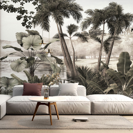 Panoramic Wallpaper - Wall Mural - Tropical forest