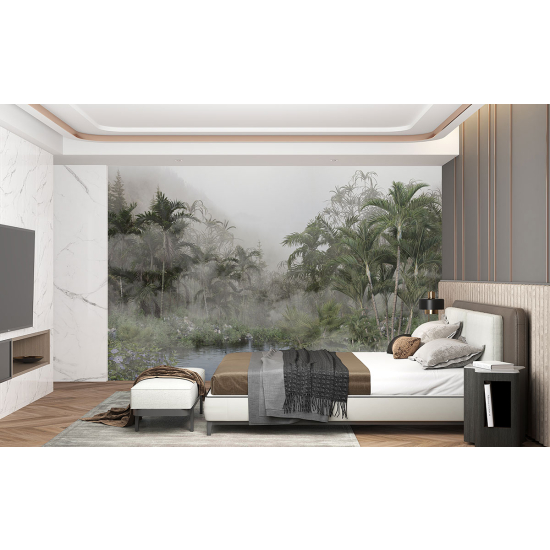 Panoramic Wallpaper - Wall Mural - Tropical forest