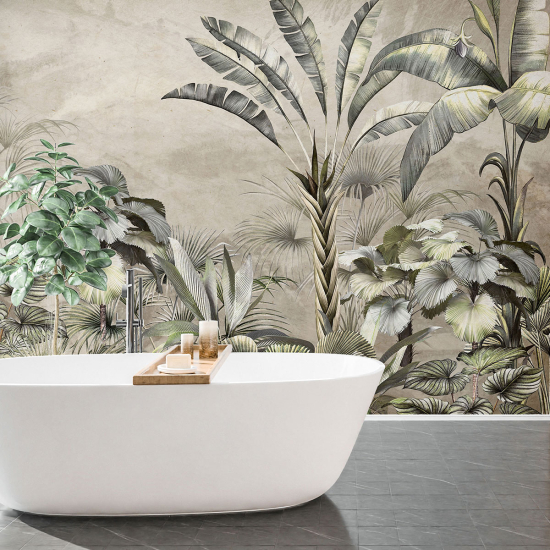 Panoramic Wallpaper - Wall Mural - Tropical forest