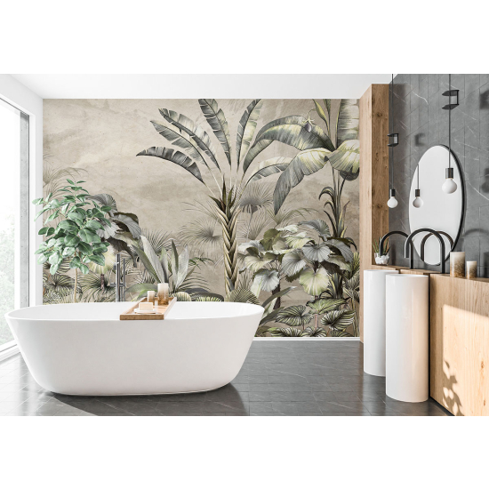 Panoramic Wallpaper - Wall Mural - Tropical forest