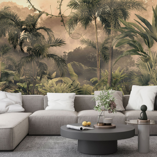 Panoramic Wallpaper - Wall Mural - Tropical forest