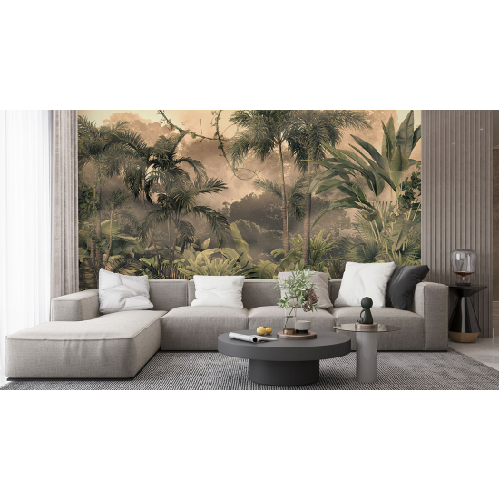 Panoramic Wallpaper - Wall Mural - Tropical forest