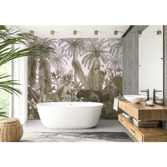 Panoramic Wallpaper - Wall Mural - Tropical forest