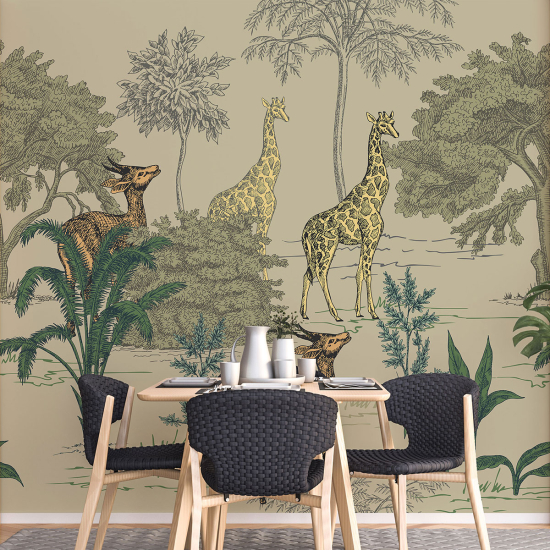 Panoramic Wallpaper - Wall Mural - Tropical forest