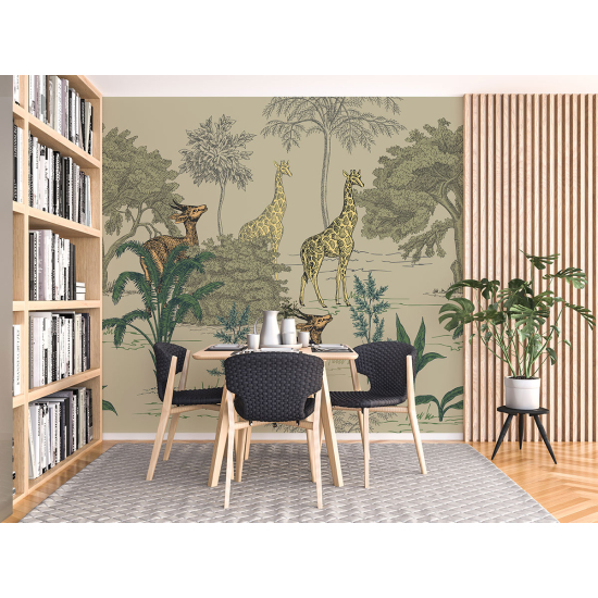 Panoramic Wallpaper - Wall Mural - Tropical forest