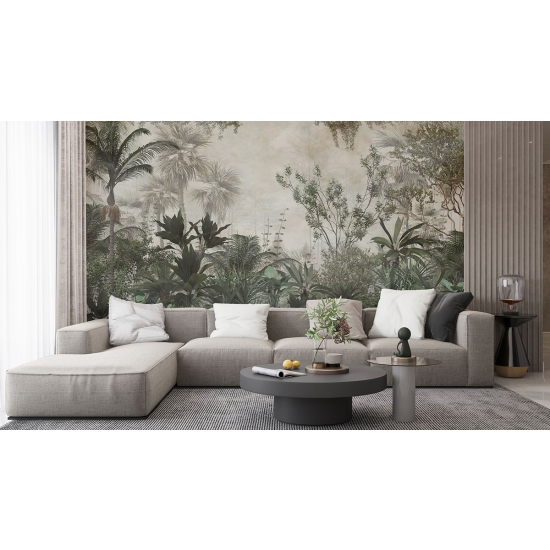 Panoramic Wallpaper - Wall Mural - Tropical forest