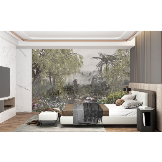 Panoramic Wallpaper - Wall Mural - Tropical forest