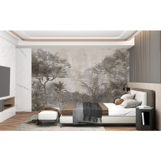 Panoramic Wallpaper - Wall Mural - Tropical forest