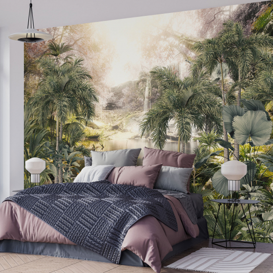 Panoramic Wallpaper - Wall Mural - Tropical forest