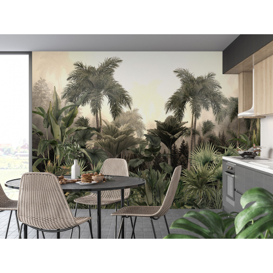 Panoramic Wallpaper - Wall Mural - Tropical forest