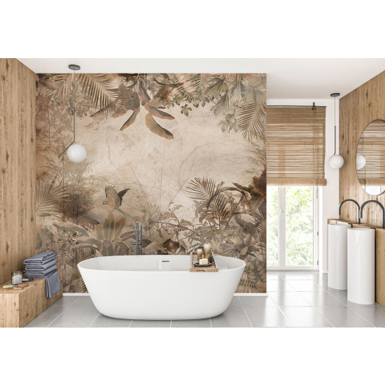 Panoramic Wallpaper - Wall Mural - Tropical forest