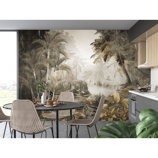 Panoramic Wallpaper - Wall Mural - Tropical forest