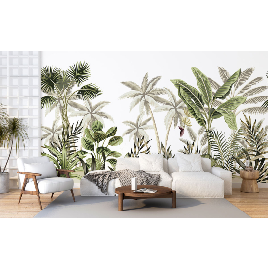 Panoramic Wallpaper - Wall Mural - Tropical forest