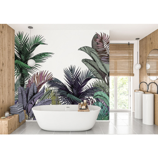 Panoramic Wallpaper - Wall Mural - Tropical forest