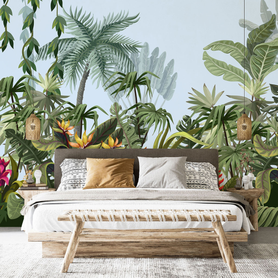 Panoramic Wallpaper - Wall Mural - Tropical forest