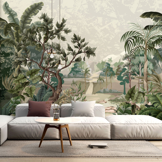 Panoramic Wallpaper - Wall Mural - Tropical forest